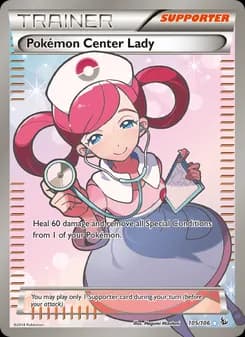 Pokémon Center Lady — Flashfire — Ultra Rare