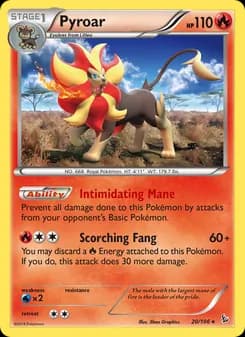 Pyroar — Flashfire — Rare
