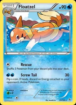 Floatzel — Flashfire — Rare