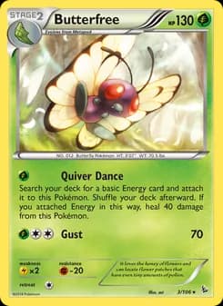 Butterfree — Flashfire — Rare