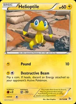Helioptile — Flashfire — Common