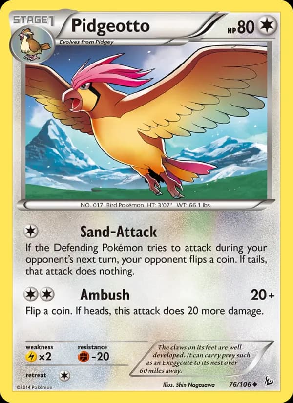 Pidgeotto — Flashfire, Uncommon