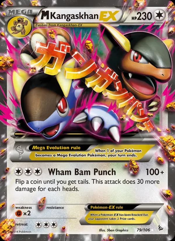 M Kangaskhan EX — Flashfire, Ultra Rare