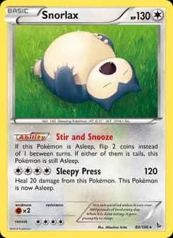 Snorlax — Flashfire — Rare