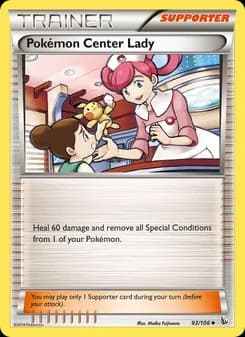 Pokémon Center Lady — Flashfire — Uncommon
