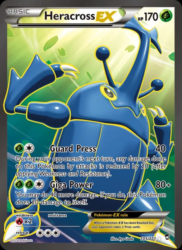 Heracross EX — Furious Fists, Ultra Rare