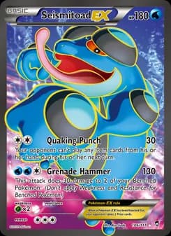 Seismitoad EX — Furious Fists — Ultra Rare