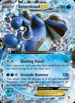 Seismitoad EX — Furious Fists — Ultra Rare