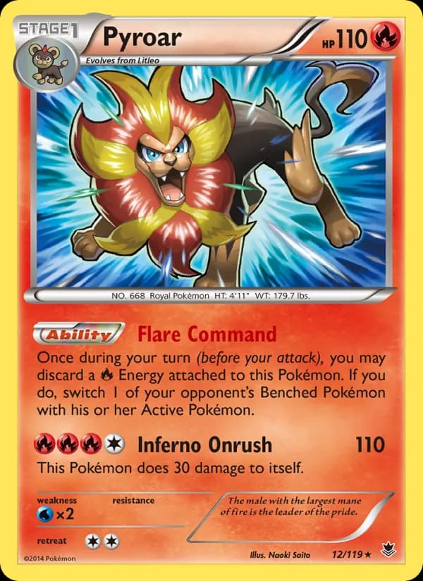 Pyroar — Phantom Forces, Rare