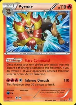 Pyroar — Phantom Forces — Rare