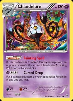 Chandelure — Phantom Forces — Rare
