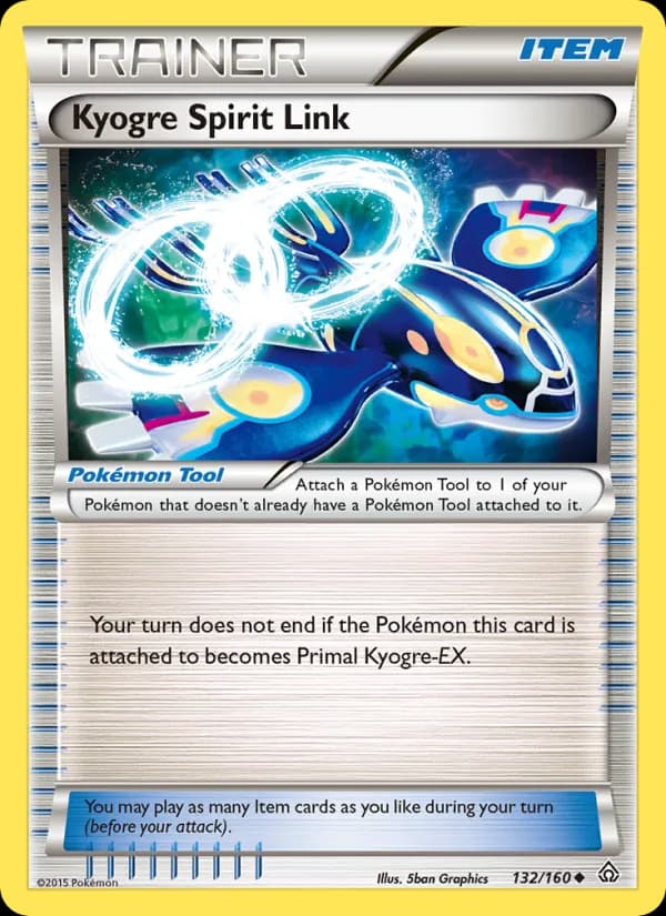 Kyogre Spirit Link — Primal Clash, Uncommon