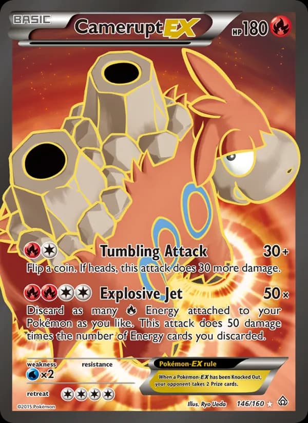 Camerupt EX — Primal Clash, Ultra Rare