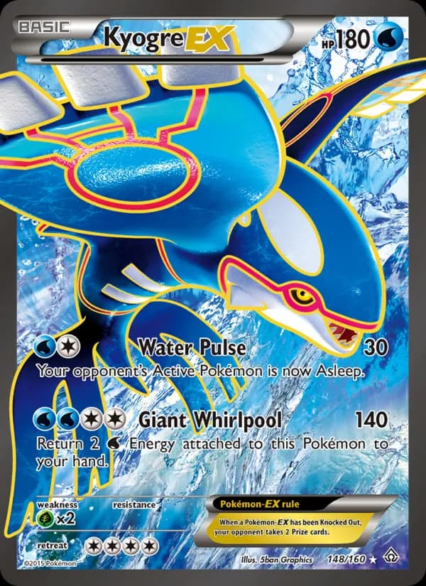 Kyogre EX — Primal Clash, Ultra Rare