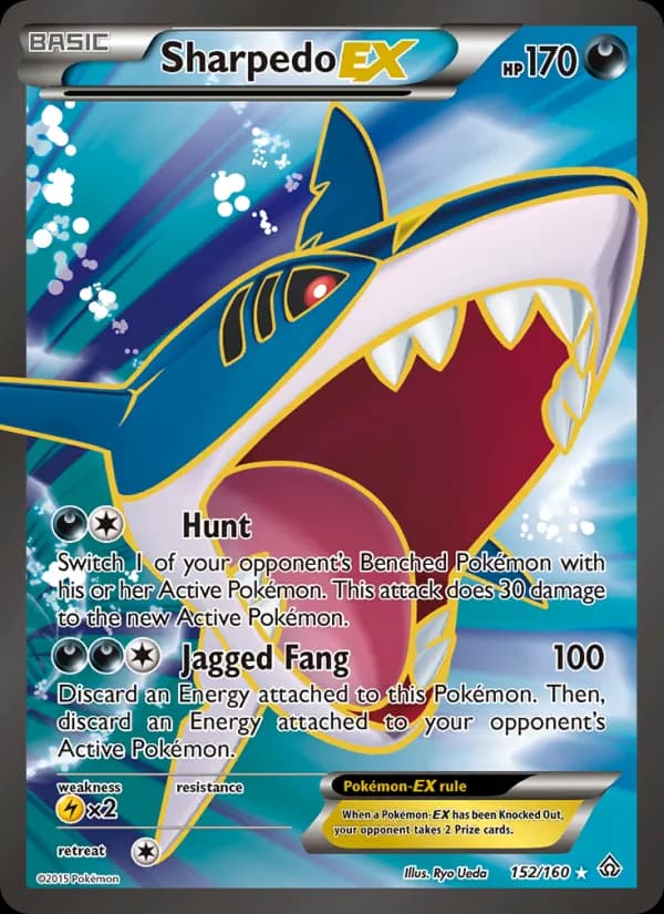 Sharpedo EX — Primal Clash, Ultra Rare
