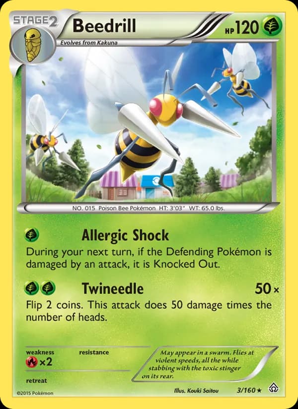 Beedrill — Primal Clash, Rare