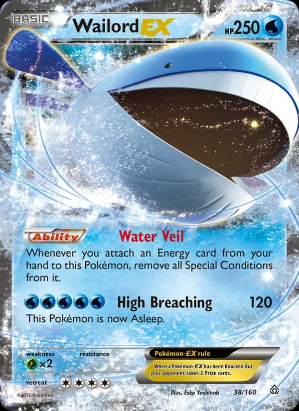 Wailord EX — Primal Clash, Ultra Rare