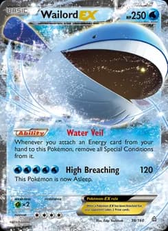 Wailord EX — Primal Clash — Ultra Rare