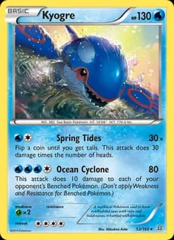 Kyogre — Primal Clash — Rare