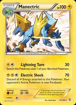 Manectric — Primal Clash — Rare