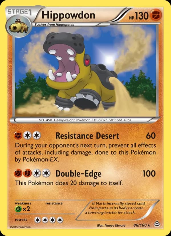 Hippowdon — Primal Clash, Rare