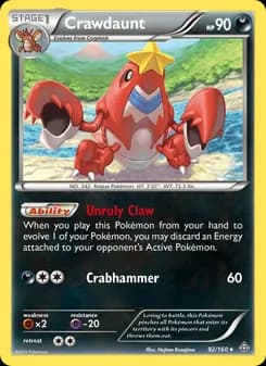 Crawdaunt — Primal Clash — Rare