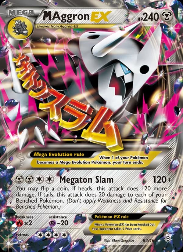 M Aggron EX — Primal Clash, Ultra Rare