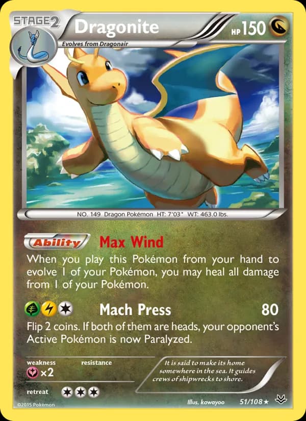 Dragonite — Roaring Skies, Rare