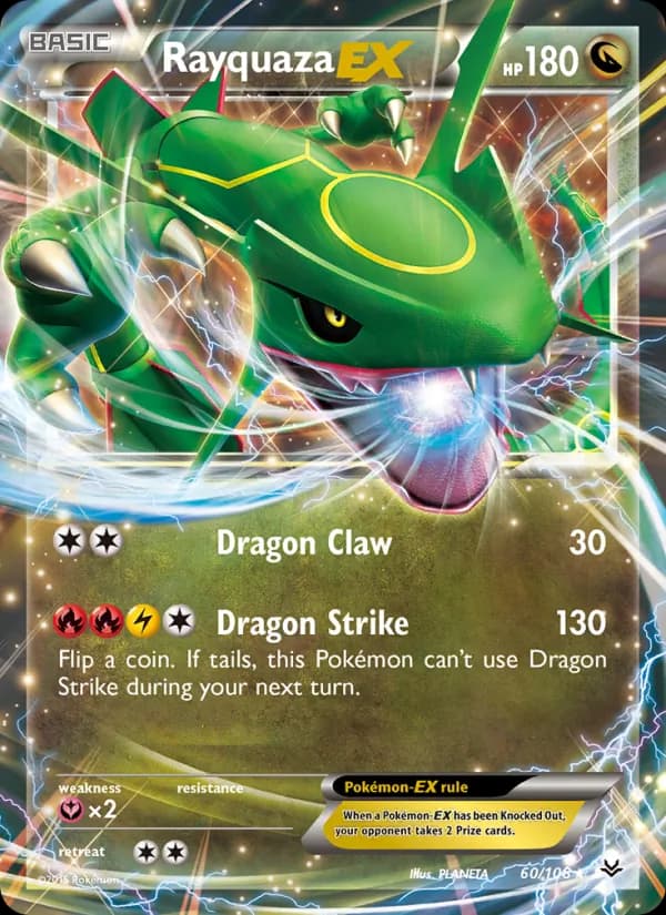 Rayquaza EX — Roaring Skies, Ultra Rare