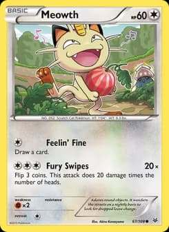 Meowth — Roaring Skies — Common
