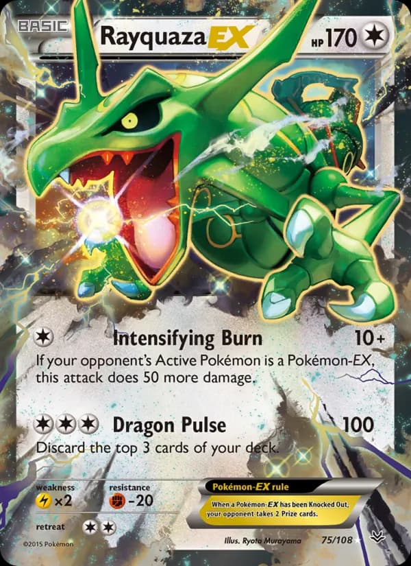 Rayquaza EX — Roaring Skies, Ultra Rare