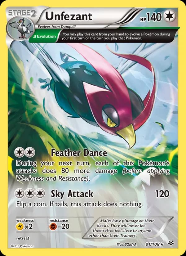 Unfezant — Roaring Skies, Rare