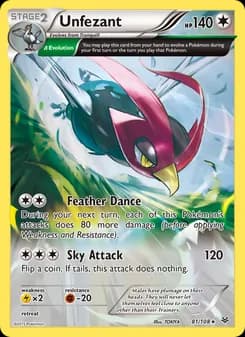 Unfezant — Roaring Skies — Rare