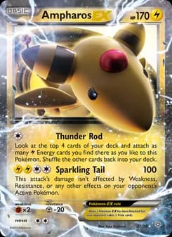 Ampharos EX — Ancient Origins — Ultra Rare