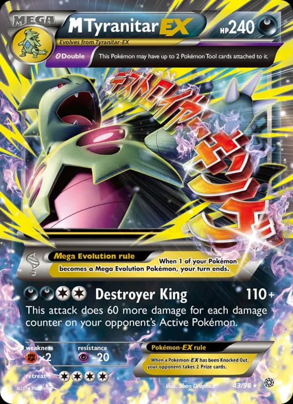 M Tyranitar EX — Ancient Origins, Ultra Rare