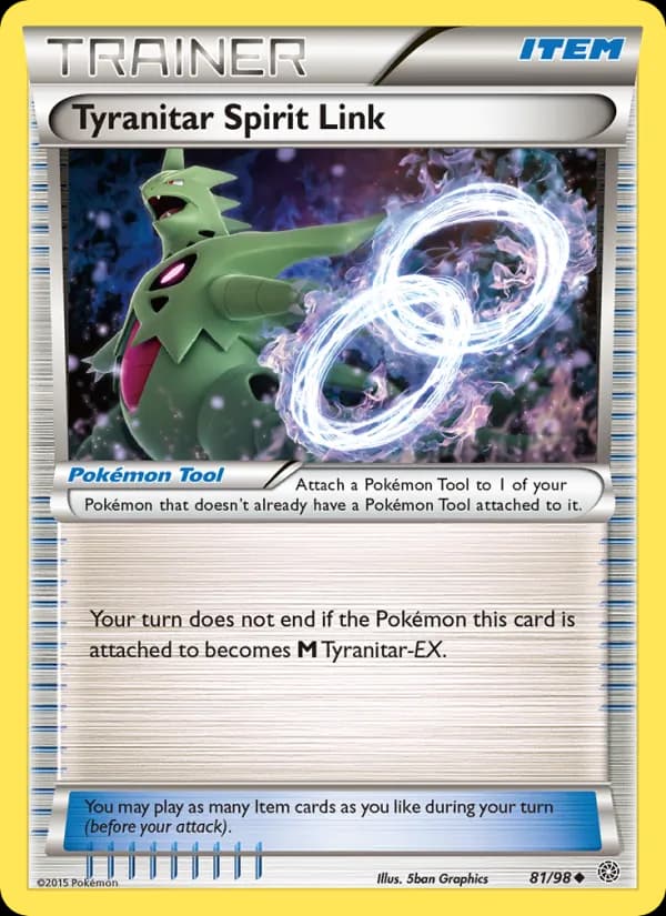 Tyranitar Spirit Link — Ancient Origins, Uncommon