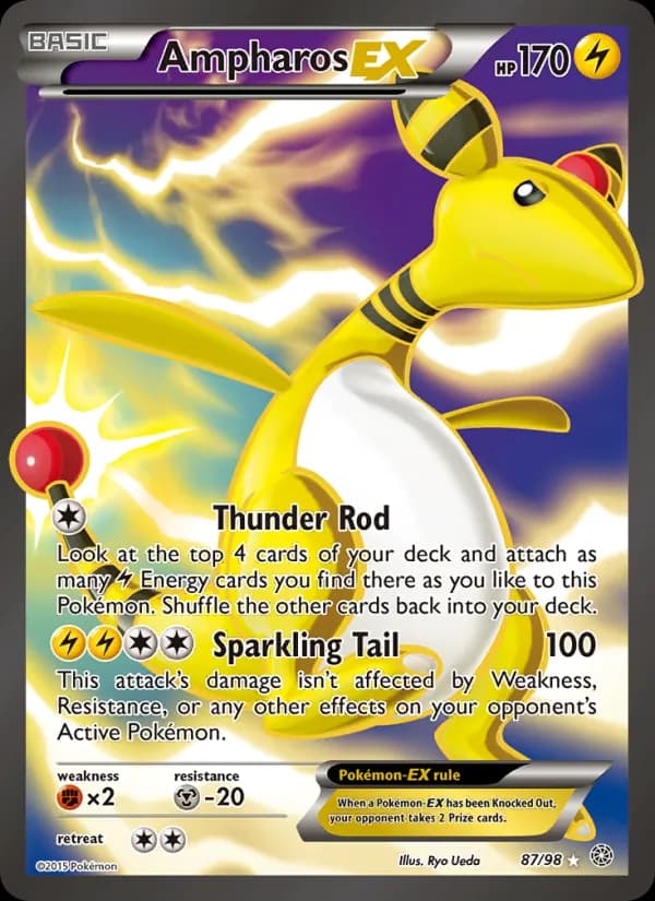 Ampharos EX — Ancient Origins, Ultra Rare