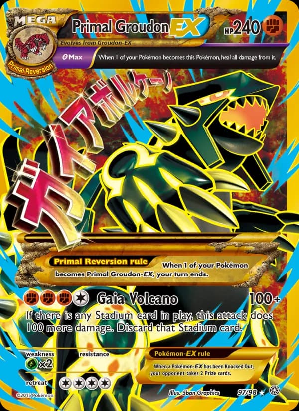 Primal Groudon EX — Ancient Origins, Secret Rare