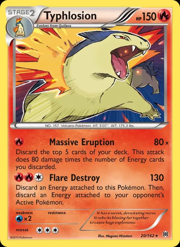 Typhlosion — BREAKthrough, Rare
