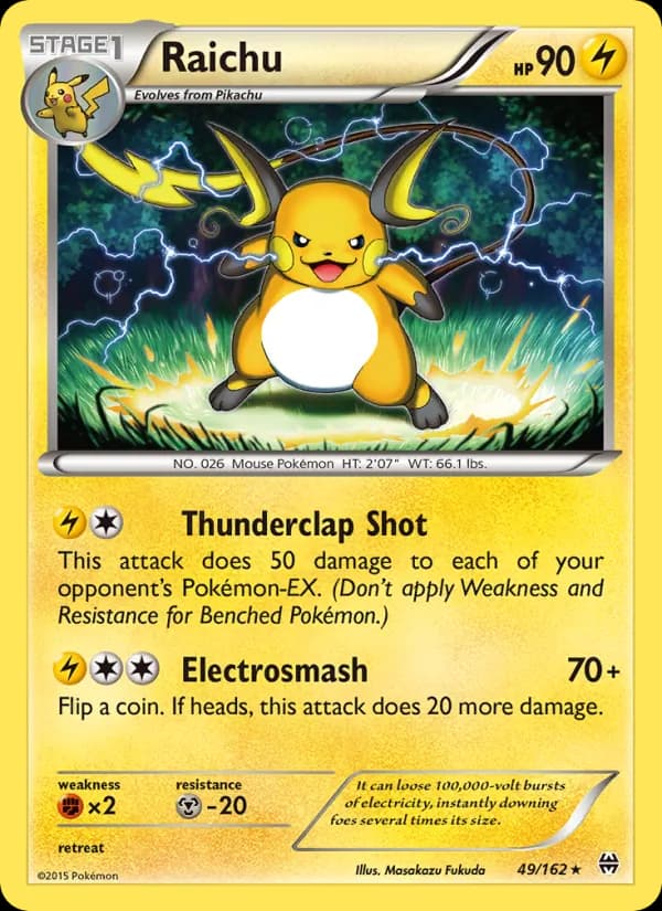 Raichu — BREAKthrough, Rare
