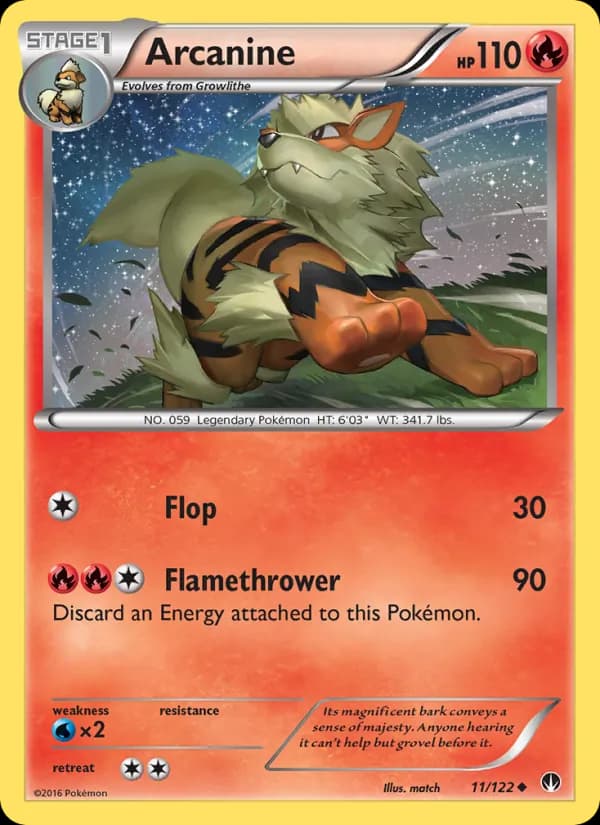 Arcanine — BREAKpoint, Uncommon