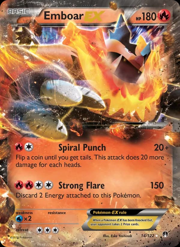 Emboar EX — BREAKpoint, Ultra Rare