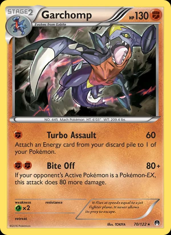 Garchomp — BREAKpoint, Rare