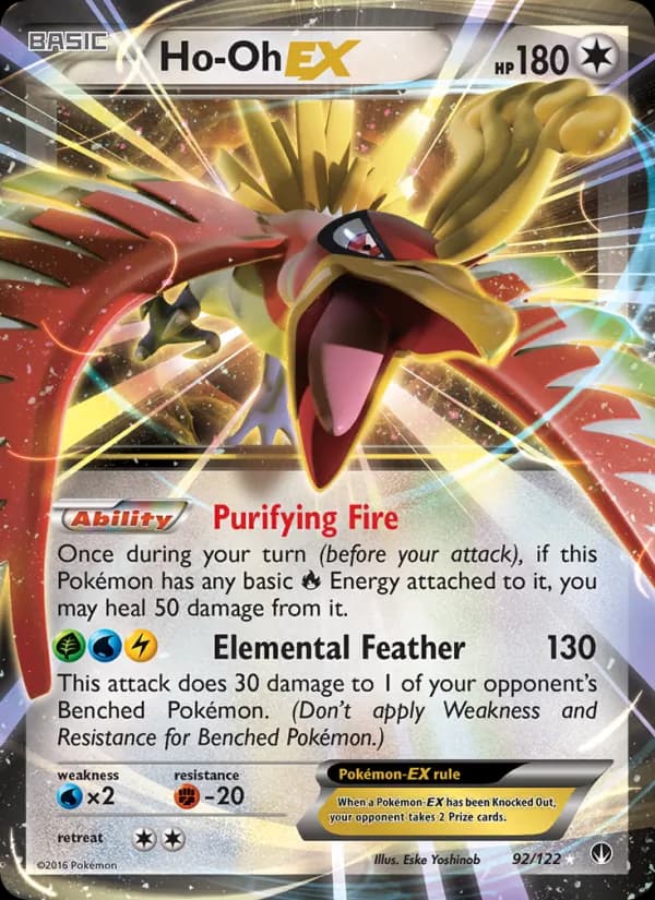 Ho-Oh EX — BREAKpoint, Ultra Rare