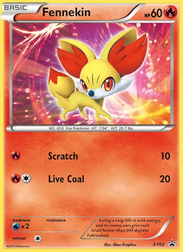 Fennekin — XY Black Star Promos, None