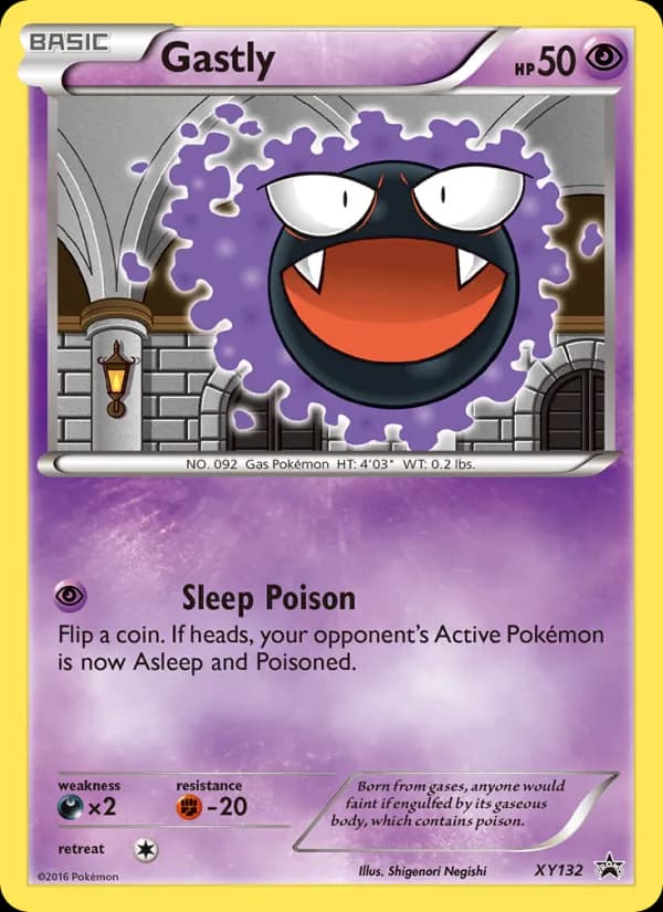 Gastly — XY Black Star Promos, None