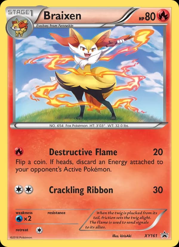 Braixen — XY Black Star Promos, Uncommon