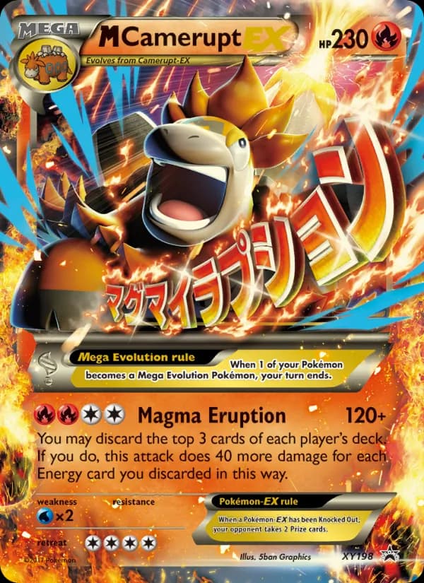 M Camerupt-EX — XY Black Star Promos, Common
