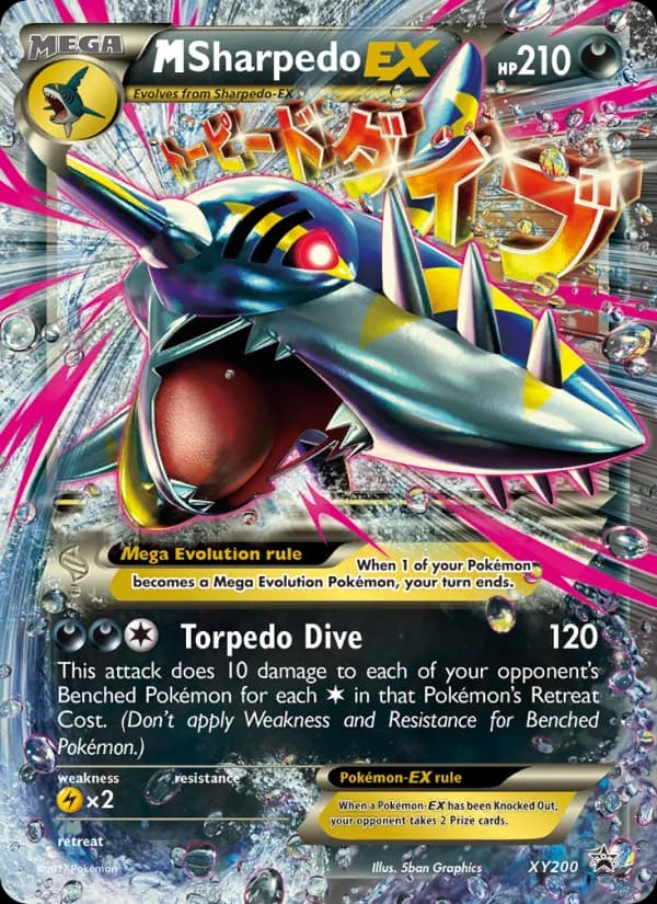 M Sharpedo-EX — XY Black Star Promos, Common