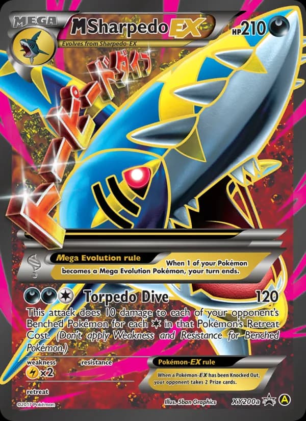 M Sharpedo-EX — XY Black Star Promos, Common
